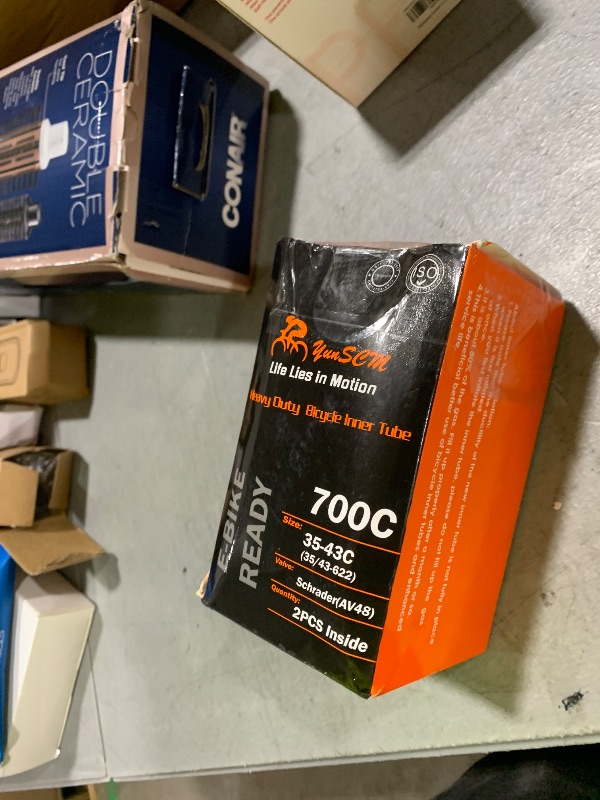 Photo 1 of 700C Heavy Duty Bike Tubes 700x35C/38C/40C/43C AV48 Schrader Valve (35/43-622) 700C Bicycle Inner Tubes Compatible with 700x35C 700x36C 700x37C 700x38C 700x40C 700x42C 700x43C Bike Tire Tubes 2-PCS