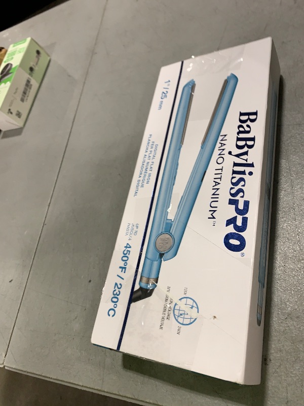Photo 1 of BaBylissPRO Nano Titanium Flat Iron Hair Straightener, 1" Digital Hair Straightener Iron for Professional Salon Results and All Hair Types