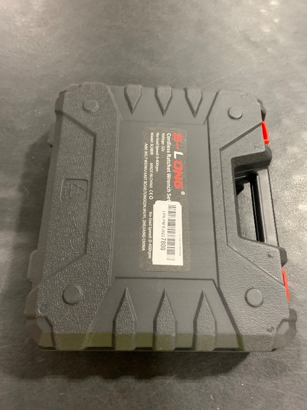 Photo 1 of S-LONG Cordless Ratchet Wrench Set, 3/8" 400 RPM 12V Power Electric Ratchet Driver with 12 Sockets, Two 2000mAh Lithium-Ion Batteries and 60-Min Fast Charge