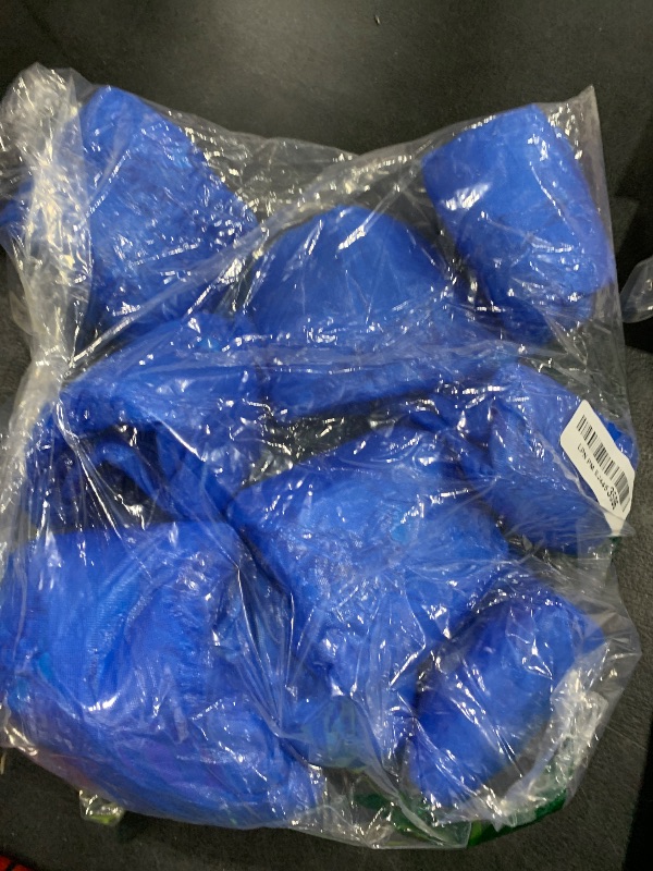 Photo 1 of Hitituto Shoe Covers Disposable Non-slip for Indoors -100 Pieces (50 Pairs) Waterproof Premium CPE Booties Shoes Protectors Coverings, fits up to size 11 US Men and 13 US Women, Blue, Large