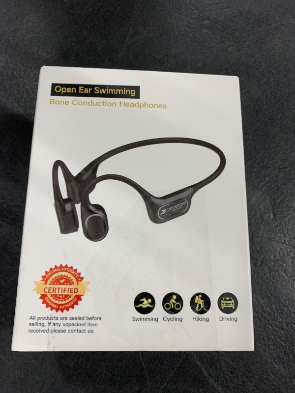 Photo 1 of RELAXYO Bone Conduction Swimming Headphones, IP68 Waterproof Earbuds with MP3 Player, Bluetooth 5.4 Open Ear Sport Earphones, Underwater Headphones for Swimming, Running, Cycling (Black)