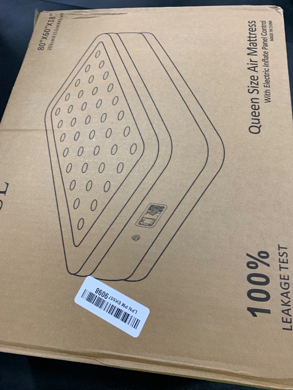 Photo 1 of SENNOUL Air Mattress Queen with Built in Pump - Upgraded Blow Up Bed, 2 Mins Quick Self Inflatable/Deflation, 18"/650lbs Max, Strong Support,No Leakage,No Odor,for Home,Guests,Camping,Travel