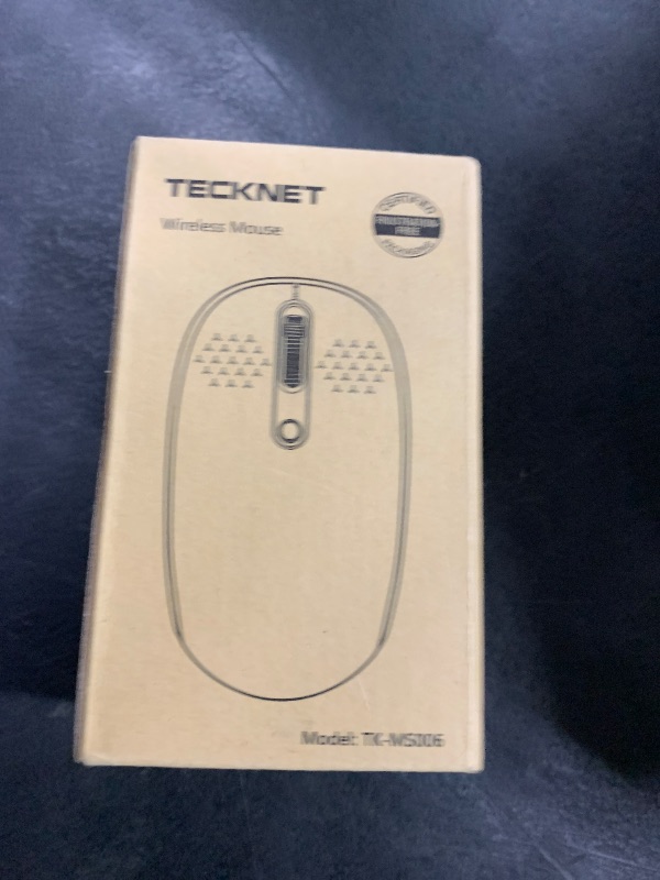 Photo 1 of TECKNET Wireless Mouse, 2.4G Quiet Computer Mouse with USB Receiver, 4 Buttons Portable Cordless Mice for Chromebook, Laptop, PC, Mac, 800/1200/1600 DPI - Purple
