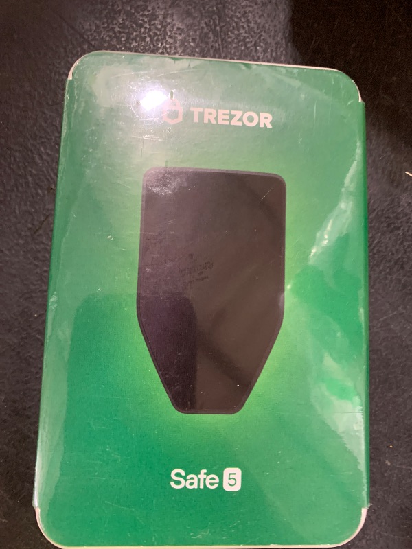 Photo 1 of Trezor Safe 5 - Crypto Hardware Wallet with Secure Element & Passphrase, Color Touchscreen and Haptic Feedback, Protect your Bitcoin and Digital Assets (Black Graphite)