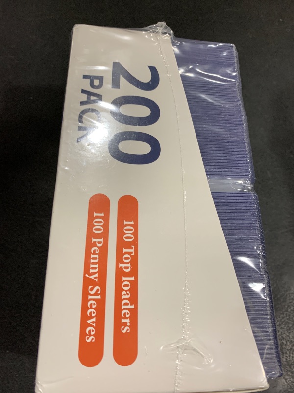 Photo 1 of 200 Card Sleeves Top Loaders for Cards, 3" x 4" Hard Plastic Toploaders, Baseball Card Protectors, Trading Card Holder for Football Sports Cards (100 Toploaders + 100 Penny Sleeves)