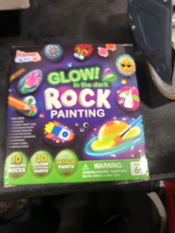 Photo 1 of JOYIN Rock Painting Kit- Glow in The Dark Rock Kit, Arts and Crafts for Kids Ages 6-12, Art Supplies Toy, Kids Craft Paint Kits, Arts & Crafts for Boys Girls Birthday Party Gift Toy