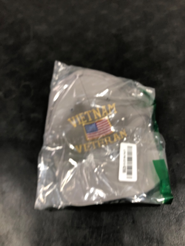 Photo 1 of Trucker Hat Baseball Cap Vietnam Veteran War B Embroidery Cotton Dad Hats for Men & Women Snapback Grey