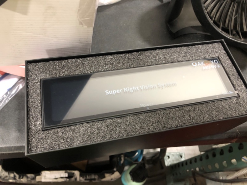 Photo 1 of Super Night Vision Rear View Mirror Camera with F1.0 Aperture Lens?AI Vision Radar?BSD HDR/WDR?Touch Screen Smart Mirror Dash Cam, Free 64GB Card & GPS,12" Backup Camera AKEEYO NV-X