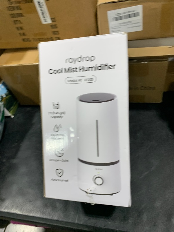 Photo 1 of raydrop Cool Mist Humidifiers for Home Babies, 1.70 L Quiet and Small Ultrasonic Humidifier for Bedroom Nightstand, Space Saving, Auto Shut Off - (0.45 Gallon, US 110 V)