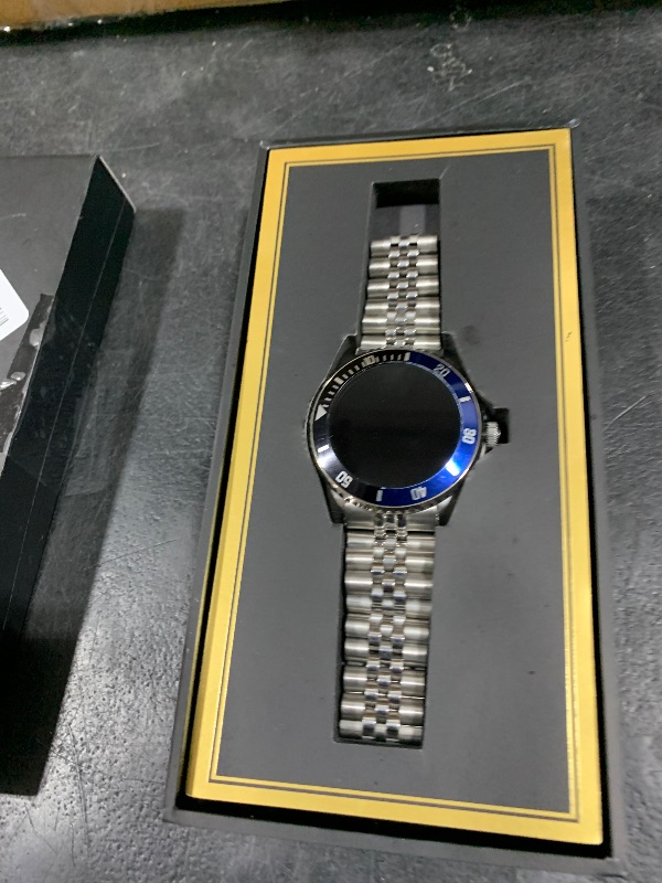 Photo 1 of 2025 DA GPT Smart Watch for Men, Heart Rate, Blood Pressure, Blood Oxygen, Sleep Monitor, 107 Sports Modes, 1.19-inch AMOLED Display, Waterproof Round Watch, Compatible Android and iOS Silver Blue