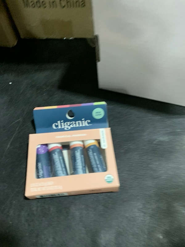 Photo 1 of Cliganic Organic Lip Balm Set - 6 Tropical Flavors - 100% Natural Moisturizer for Cracked & Dry Lips