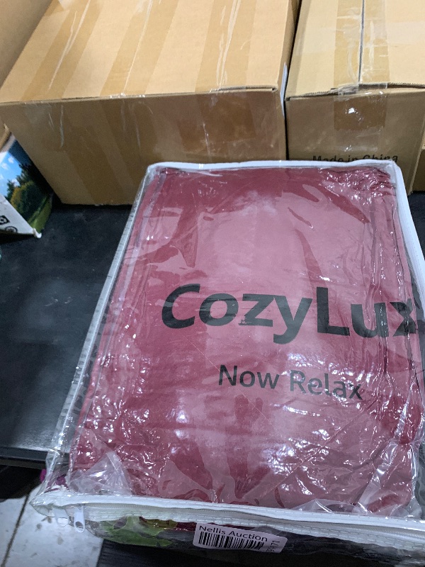 Photo 1 of CozyLux Queen Comforter Set with Sheets 7 Pieces Bed in a Bag Burgundy All Season Bedding Sets with Comforter, Pillow Shams, Flat Sheet, Fitted Sheet and Pillowcases, Red, Queen