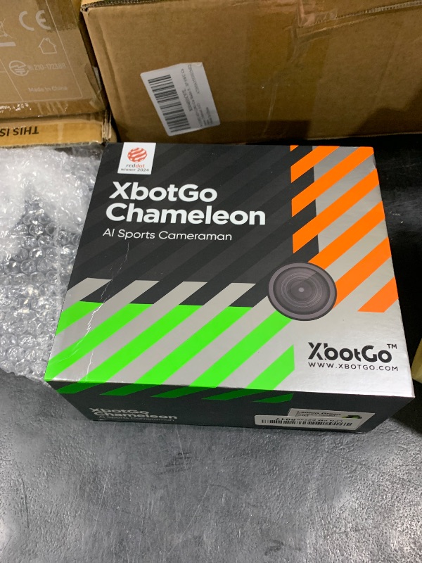 Photo 1 of XbotGo Chameleon AI Auto Sports Action Camera - 4K 60FPS Soccer Camera and Basketball Tracking Camera for Team Sports, Live Streaming, No Subscription, Works with iOS & Android (Lemon Green)