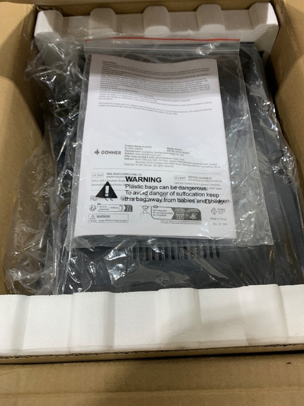 Photo 1 of Donner Stereo Receivers Home Audio Amplifier, Premium 1000W Peak Power 4 Channel Amplifier with Bluetooth 5.0, USB, FM, 2 Mic-in, Echo, RCA, Optical/Coaxial Input for Home, Karaoke, Theater Speakers