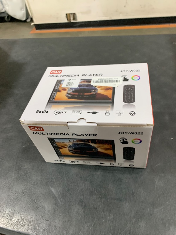 Photo 1 of SJoyBring 7" QLED Double Din Car Stereo - Wireless Apple CarPlay & Android Auto, 240W 4.2CHN, SWC, Bluetooth, FM/AM Car Radio, 2 Subwoofers Outputs, Backup Camera