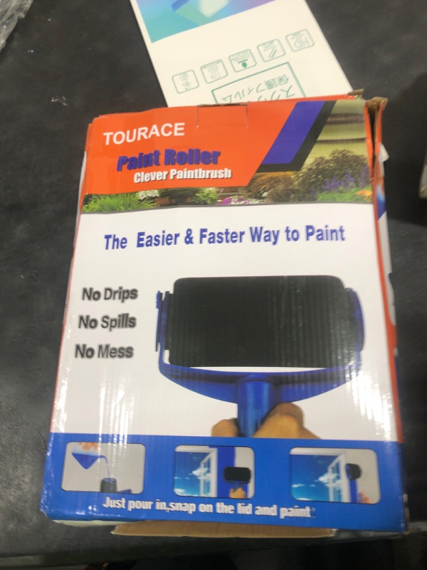 Photo 1 of TOURACE® 9Pcs/Set Paint Roller Kit with Sticks Paint Roller Pro Transform Your Room in Just Minutes Quickly Decorate Runner Tool Painting Brush Set