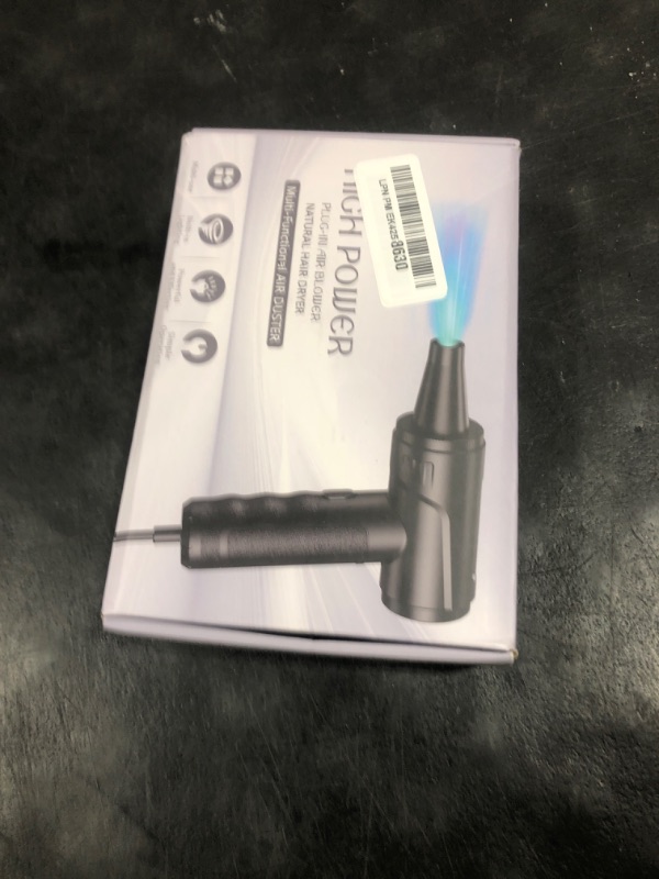 Photo 1 of Air Duster - Electric Air Blower -High Power Cleaning for Computer &Laptop Keyboard Cleaning Dust, Infinite Speed Adjustment Wind for Hairs, Cars, BBQ, Crumbs
