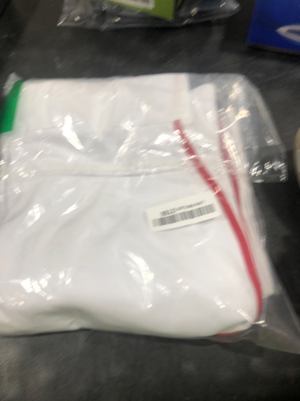 Photo 1 of CHAMPRO Boys' Triple Crown Open Bottom Youth Baseball Pants, White, Scarlet Pipe, X-Large