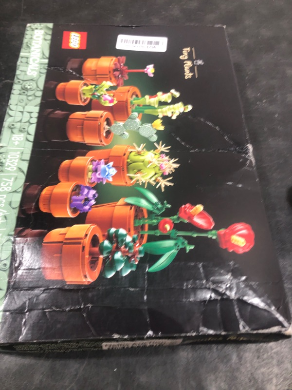 Photo 1 of LEGO Botanicals Tiny Plants - Artificial, Fake Indoor Plant Building Set for Home, Kitchen, Desk Decoration, Adults Ages 18+ - Gift for Birthdays - 10329
