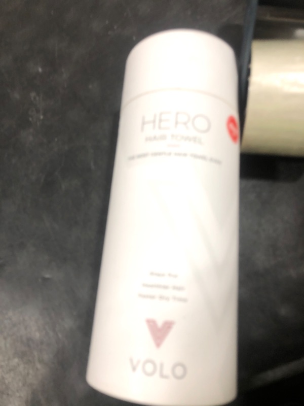 Photo 1 of VOLO Hero Luna Gray Hair Towel - Ultra Soft, Quick Drying, Anti Frizz, Large Size, USA Made