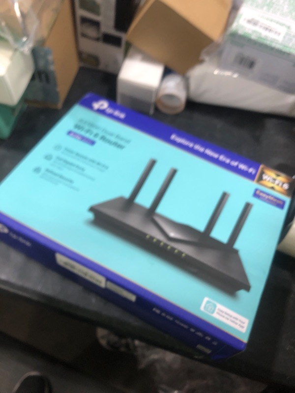 Photo 1 of TP-Link AX1800 WiFi 6 Router V4 (Archer AX21) – Dual Band Wireless Internet, Gigabit, Easy Mesh, Works with Alexa - A Certified for Humans Device, Free Expert Support