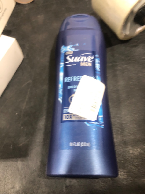 Photo 1 of Suave Men Face & Body Wash, Refreshing Body Cleanser for Moisturized Skin, With an All day Fresh Scent 18 oz