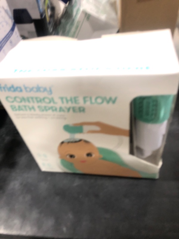 Photo 1 of Frida Baby Control The Flow Bathtub Sprayer Attachment for Baby Bathtub, Shower Head with Scalp Massager, Control Waterflow with 2 Pressure Modes