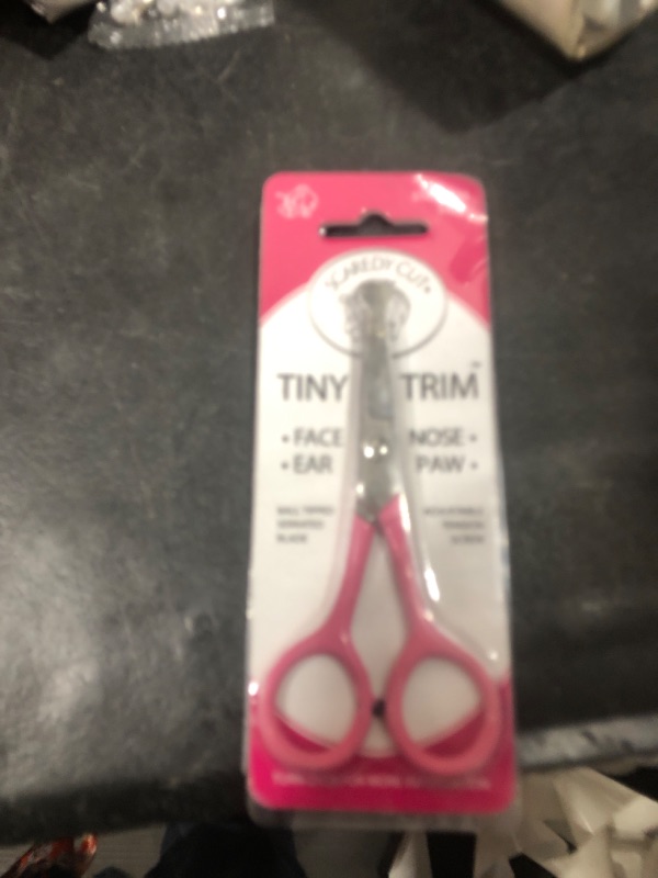 Photo 1 of Tiny Trim 4.5" Ball-Tipped Scissor for Dog, Cat and all Pet Grooming - Ear, Nose, Face & Paw - Scaredy Cut's small Safety Scissor