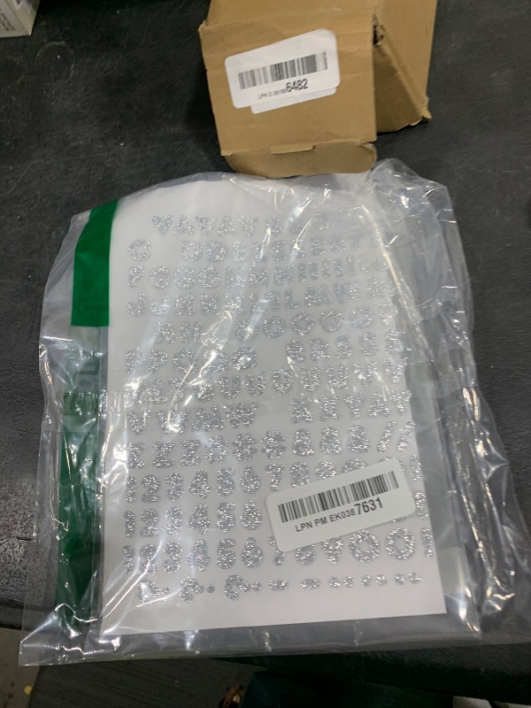Photo 1 of SEI 148 Pieces Iron on Letters: 1/2 Inch Glitter Iron On Letters and Numbers for Clothing, Easy Application, Small Iron On Letters, Machine Washable, Heat Transfer Letters (Carefree Glitter, Silver)