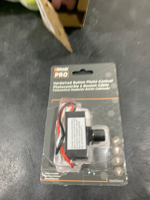 Photo 1 of Woods 59408WD Outdoor Hard-Wired Post Eye Light Control with Photocell Light Sensor