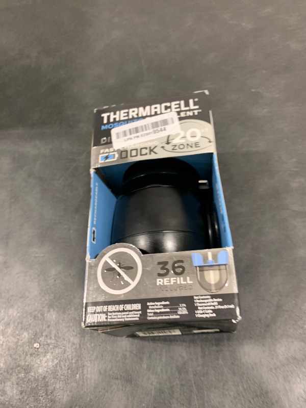 Photo 1 of Thermacell Mosquito Repellent E-Series Rechargeable Repeller; Patio Shield 20’ Mosquito Protection Zone; Includes 36-Hr Repellent Refill; No Flame or Scent; Bug Spray and Bug Zapper Alternative