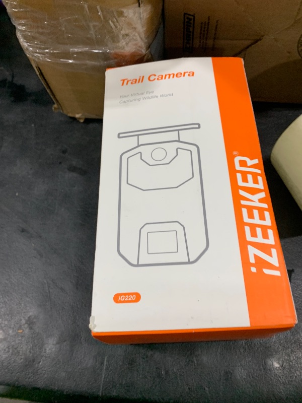 Photo 1 of iZEEKER Solar Trail Camera 4K 30fps 48MP, Game Camera with Night Vision Motion Activated, 2600mAh Battery, No WiFi, IP66 Waterproof with SD Card Reader Compatible with Smartphones Computers