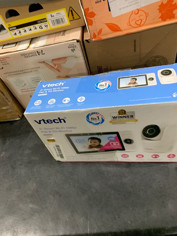 Photo 1 of VTech Upgraded Smart WiFi Baby Monitor, 1080p FHD Camera and 5" HD IPS Display, Free App with Motion Video, Sound/Motion Detection and Notifications, Fully Remote Pan-Tilt-Zoom: VM901