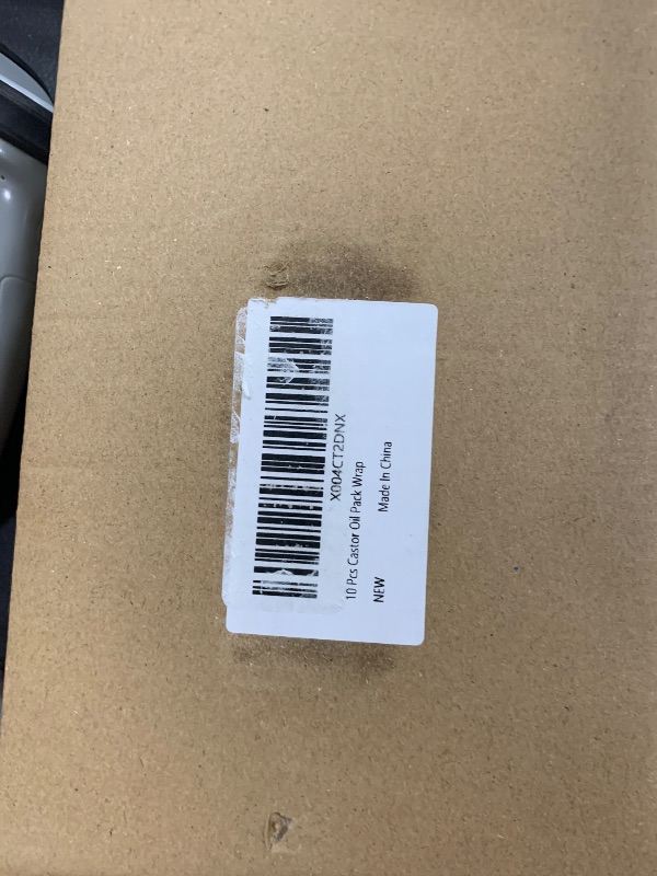 Photo 1 of 10 Pcs Organic Cotton Castor Oil Pack Wrap - Reusable Castor Oil Packs for Stomach, Neck, Knee, Foot, Women & Entire Body