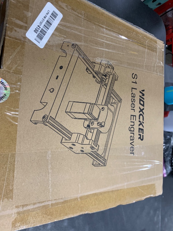 Photo 1 of Laser Engraving Machine, Woxcker S1 3.5w Mini Laser Engraving Machine Portable 130mm*130mm Bed Size 0.05 Laser Spot for DIY, Wood, Acrylic, Leather, Leaf, Paper, Beginner-Friendly