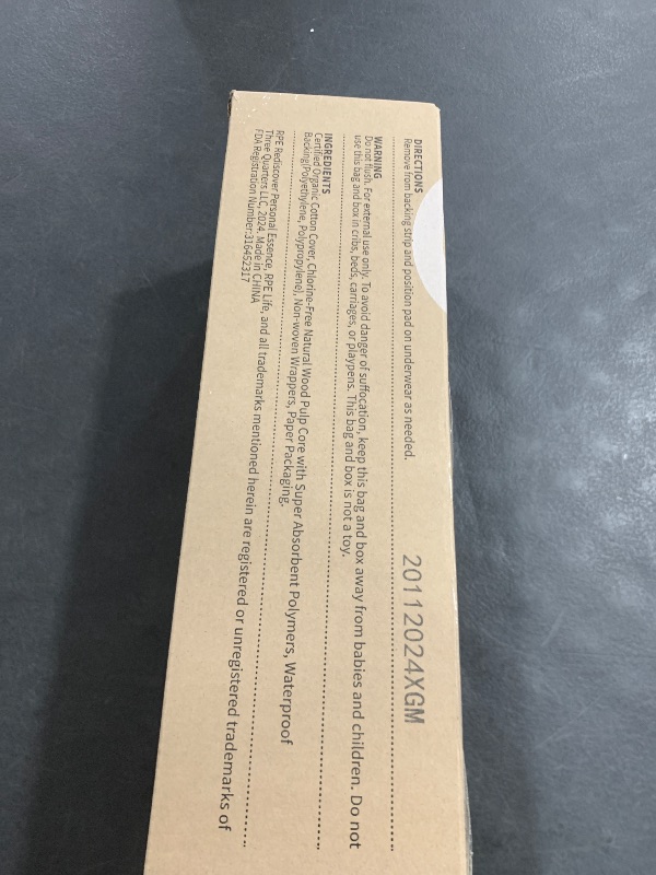 Photo 1 of 100% Large Organic Pads for Women, Ultra Thin Heavy Flow Sanitary Napkins with Wings, Unscented Cotton Pads, Super Absorbency Feminine Extra Coverage Menstrual Period Pad (Large, Size 4, 48ct)