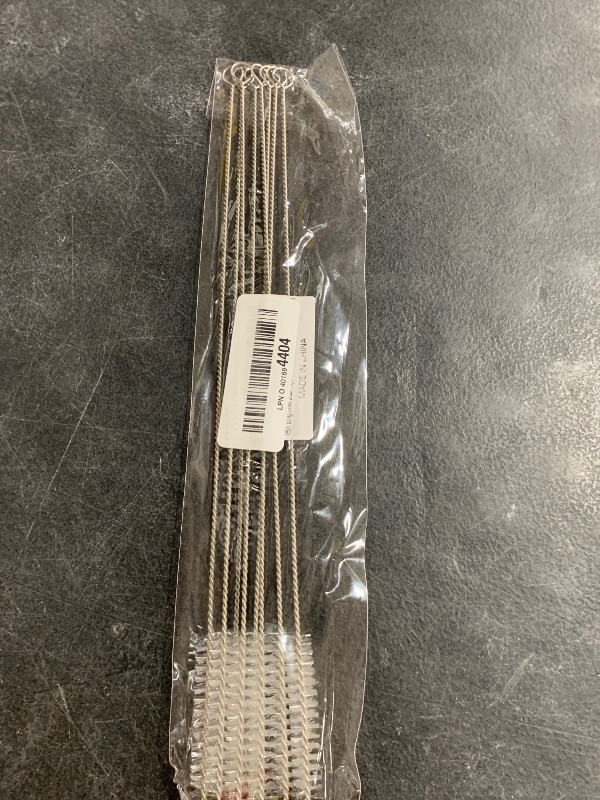 Photo 1 of Long Straw Brush, Nylon Flexible,Reusable Pipe Tube Cleaner 12-ihch X 2/5-inch Set of 10