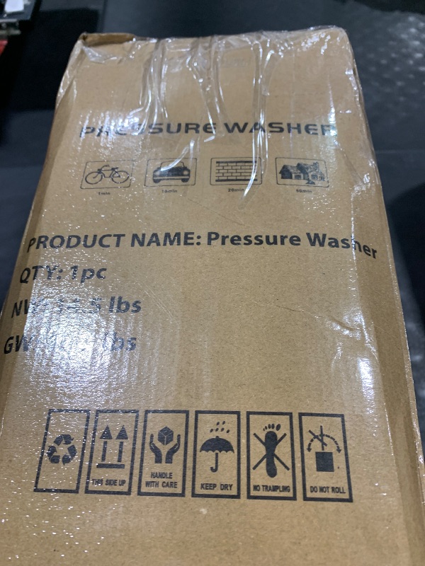 Photo 1 of Electric Pressure Washer 4800PSI-Max 3.2GPM Power Washer Wash Machine Electric Powered with Foam Cannon for Car, Floor, Garage,Blue.