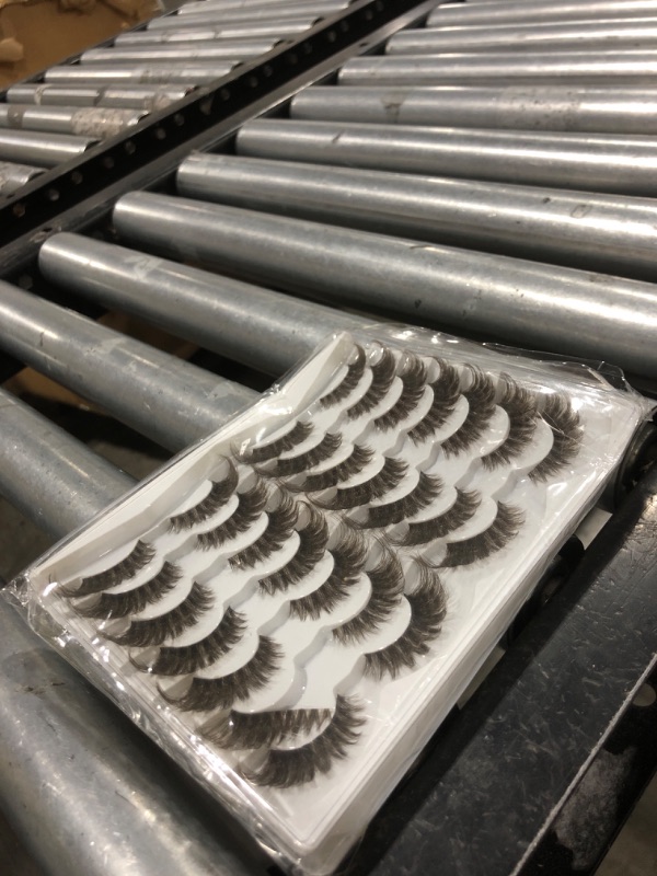Photo 1 of Brown Lashes Fluffy 20mm Long Wispy False Eyelashes Fox Cat Eye Look Strips 3D Faux Mink Dark Brown Eyelashes Invisble Clear Band Thick Long Fake Lashes Volume Dramatic 14 Pairs by EMEDA (DG18 20mm?