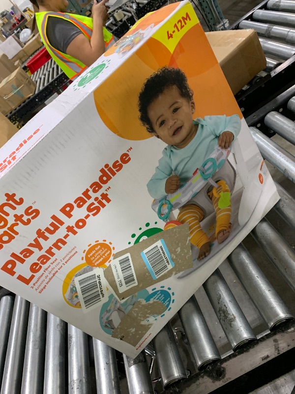 Photo 1 of Bright Starts Learn-to-Sit Baby Floor Seat, 2-Positions Grow with Infant, Portable Baby Chair, Includes Sensory Toys, Unisex, 4-12 Months, Playful Paradise