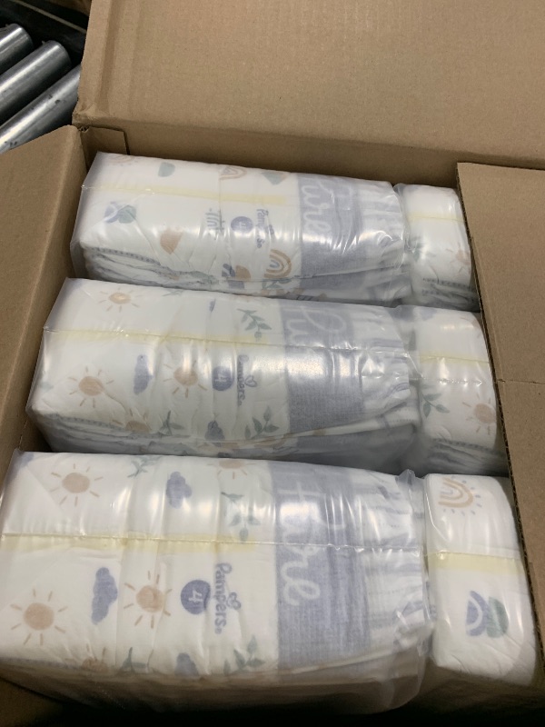 Photo 1 of Pampers Pure Protection Baby Diapers, Size 4, 150 Count, Up to 100% Leakproof, Premium Plant-based Skin Protection, Hypoallergenic Soft Diapers