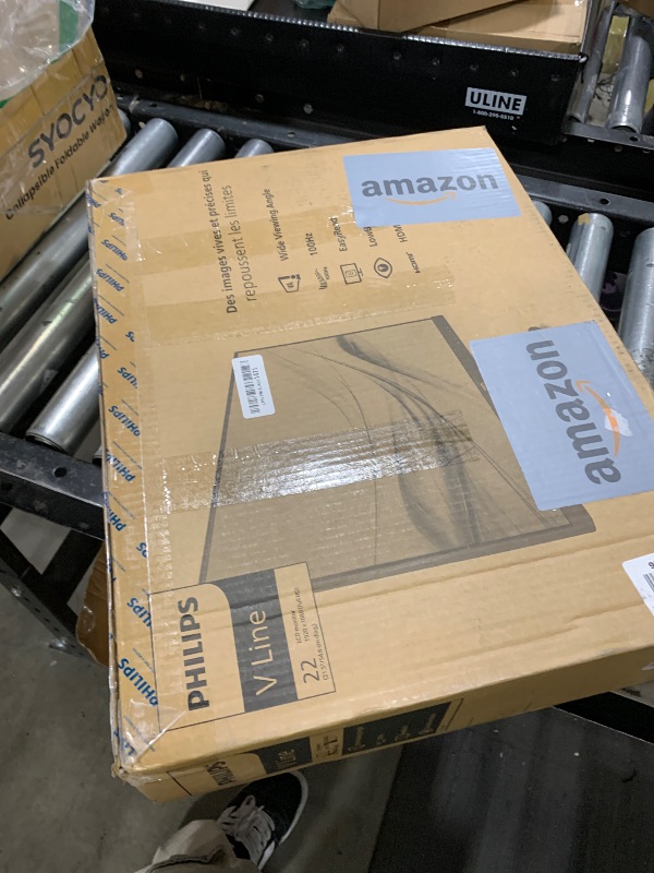 Photo 1 of Philips 22 inch Class Thin Full HD (1920 x 1080) Monitor, 100Hz Refresh Rate, VESA, HDMI x1, VGA x1, LowBlue Mode, Adaptive Sync, 4 Year Advance Replacement Warranty, 221V8LB