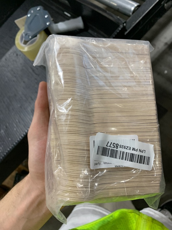 Photo 1 of 300 Pcs mini wooden spoons 4-inch length,natural birch wood biodegradable utensils cutlery,mini wooden spoons for home or outdoor party., Wood color