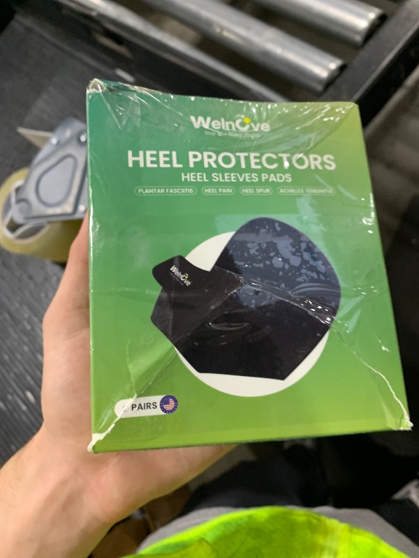 Photo 1 of Plantar Fasciitis Gel Heel Protectors - (2 Pairs) Welnove Heel Cups for Women Men Heels Spur Pain Relief - Heel Inserts Pads for Achilles Tendonitis Dry Cracked Heel Support Cushion (Size S)