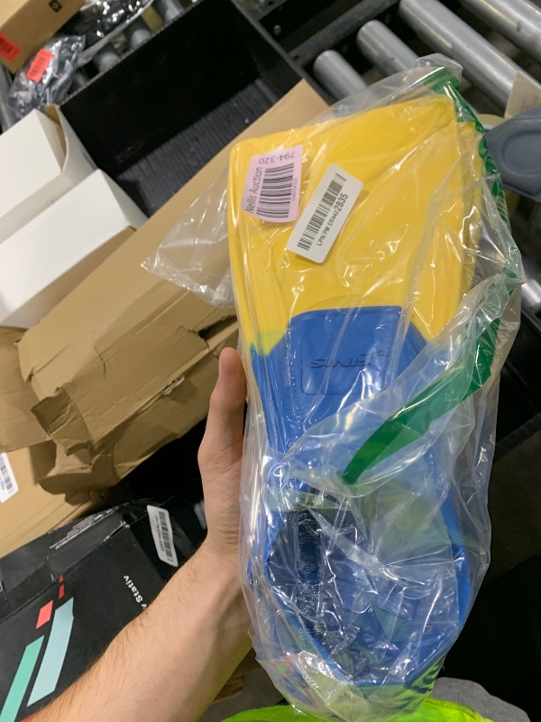 Photo 1 of FINIS Long Floating Fins , Blue/Yellow, XS (US Male 1-3 / US Female 2-4) (1.05.037.03)