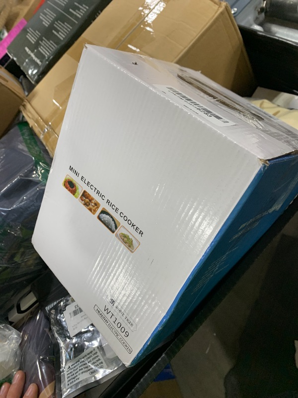 Photo 1 of 1.0L Mini Rice Cooker,WHITE TIGER Portable Travel Steamer Small,15 Minutes Fast Cooking, Removable Non-stick Pot, Keep Warm, Suitable For 1-2 People - For Cooking Soup, Rice, Stews & Oatmeal