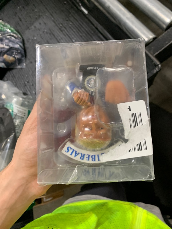 Photo 1 of Donald Trump Doll - This Bobblehead Trump Has A Bobbling Middle Finger Instead of Head | Hey Liberals Hey Media Joe | Trump 2024 Election #MAGA, Orange
