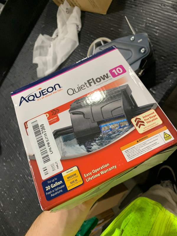 Photo 1 of Aqueon QuietFlow 10 LED PRO Aquarium Fish Tank Power Filter For Up to 20 Gallon Aquariums