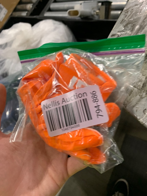 Photo 1 of Nxtrnd G1 Youth Football Gloves, Kids Sticky Receiver Gloves (Orange, Youth Large)