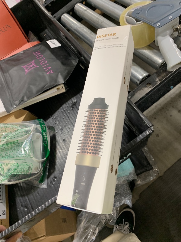Photo 1 of Ionic Thermal Brush Blowout Hot Brush 1.5 Inch Heat Hair Curling Brush 30s Fast Heated Round Brush Hair Styling Brush Dual Voltage Hot Curling Iron Brush for Easy Blowouts Styling